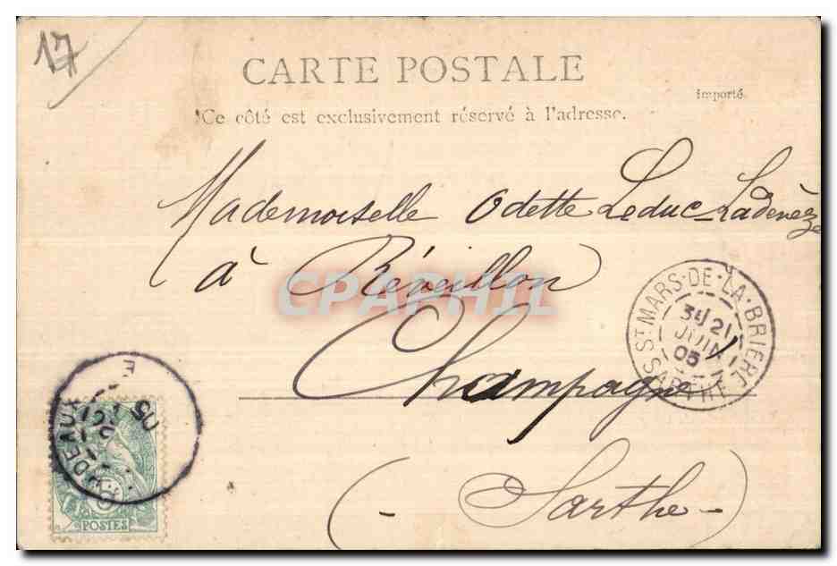 CPA Royan Le Conche du Chay — Back