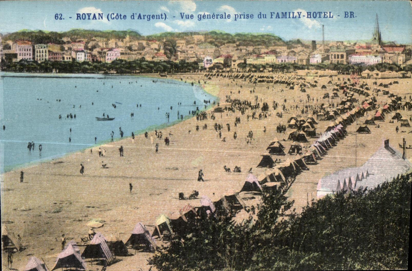 Royan (Côte d'Argent) — Allgemeine Ansicht vom Family-Hotel - BR. — Bloc Frères, Verleger, Bordeaux