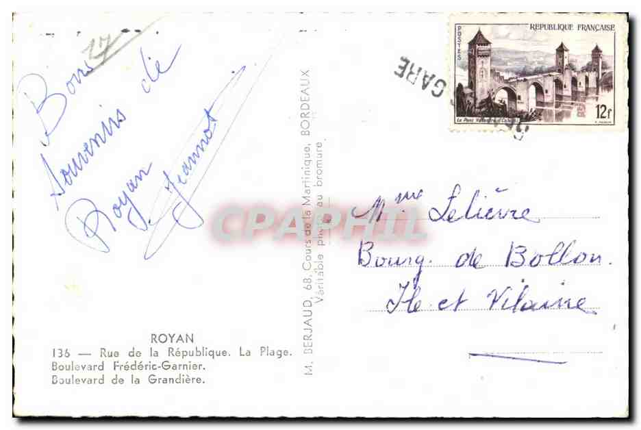 Royan — vue de la plage et des rues — Tita éditeur — Achterkant