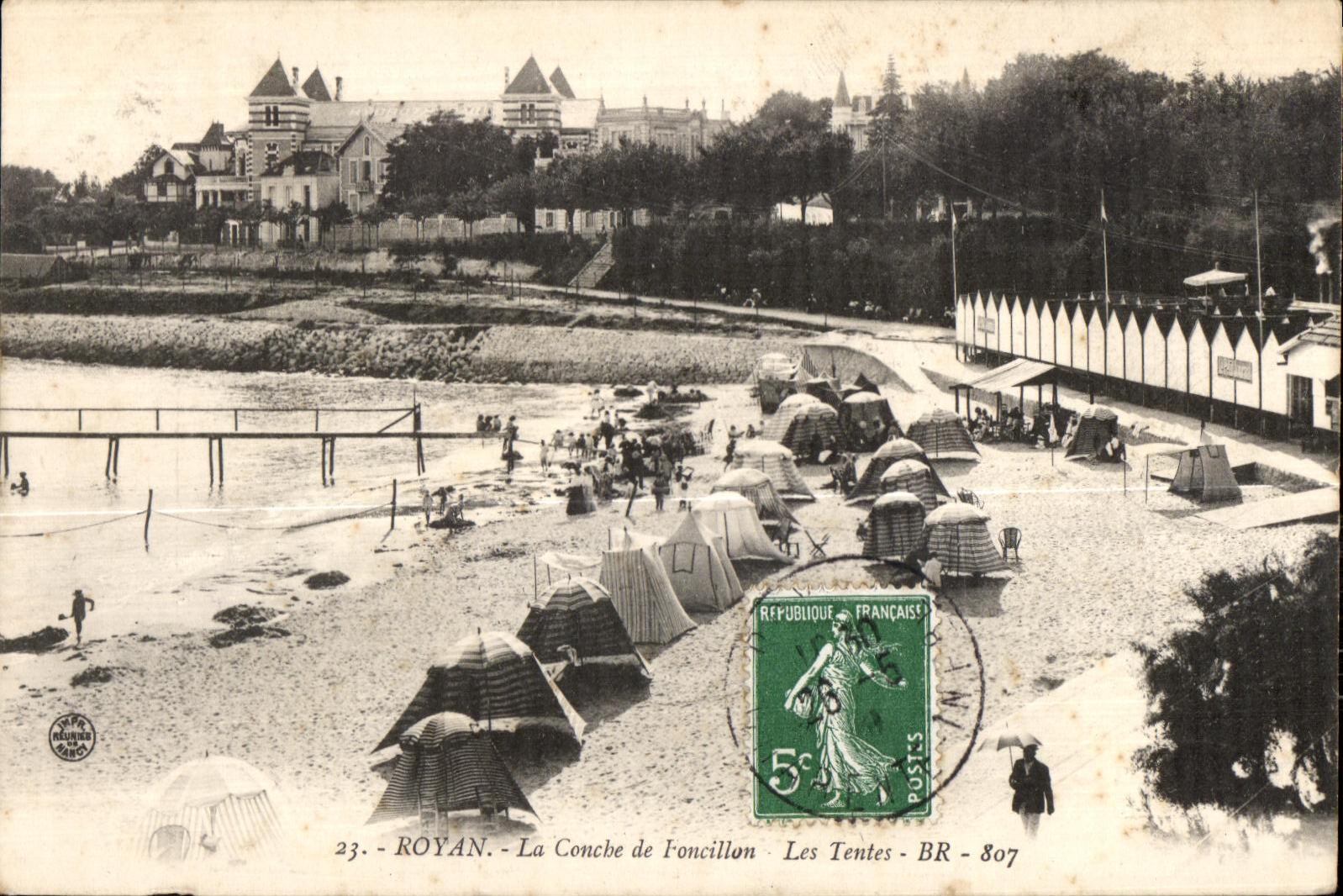 CPA Royan La Conche de Foncillon Les Tentes
