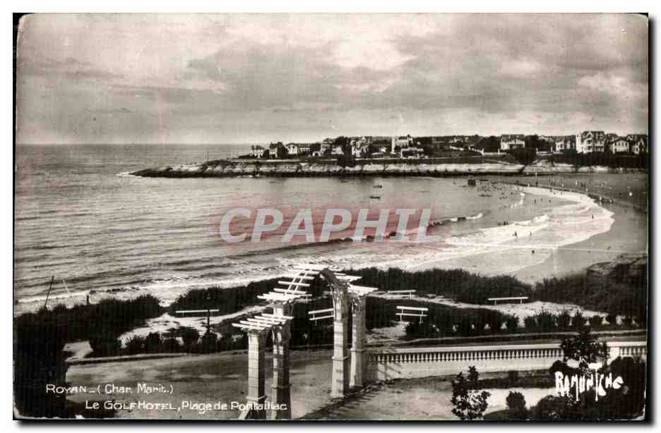 Royan — (Maritimes Departement) — Das Golf Hotel, Strand von Portaillec — Éditions Raymonde Bergevin
