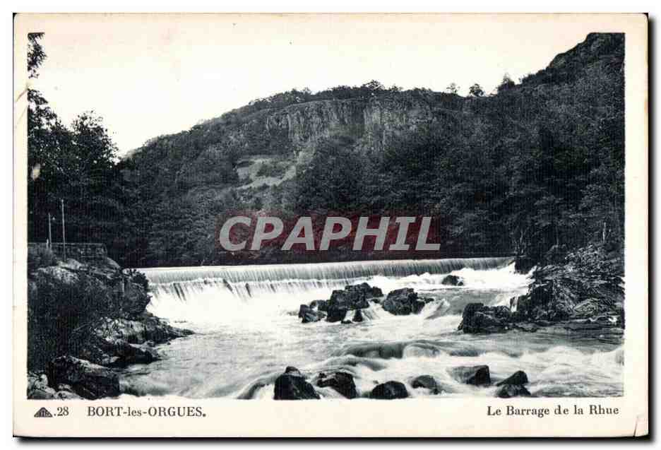 BORT-les-ORGUES — Le Barrage de la Rhue — Cie des Arts Photomécaniques, Strasbourg