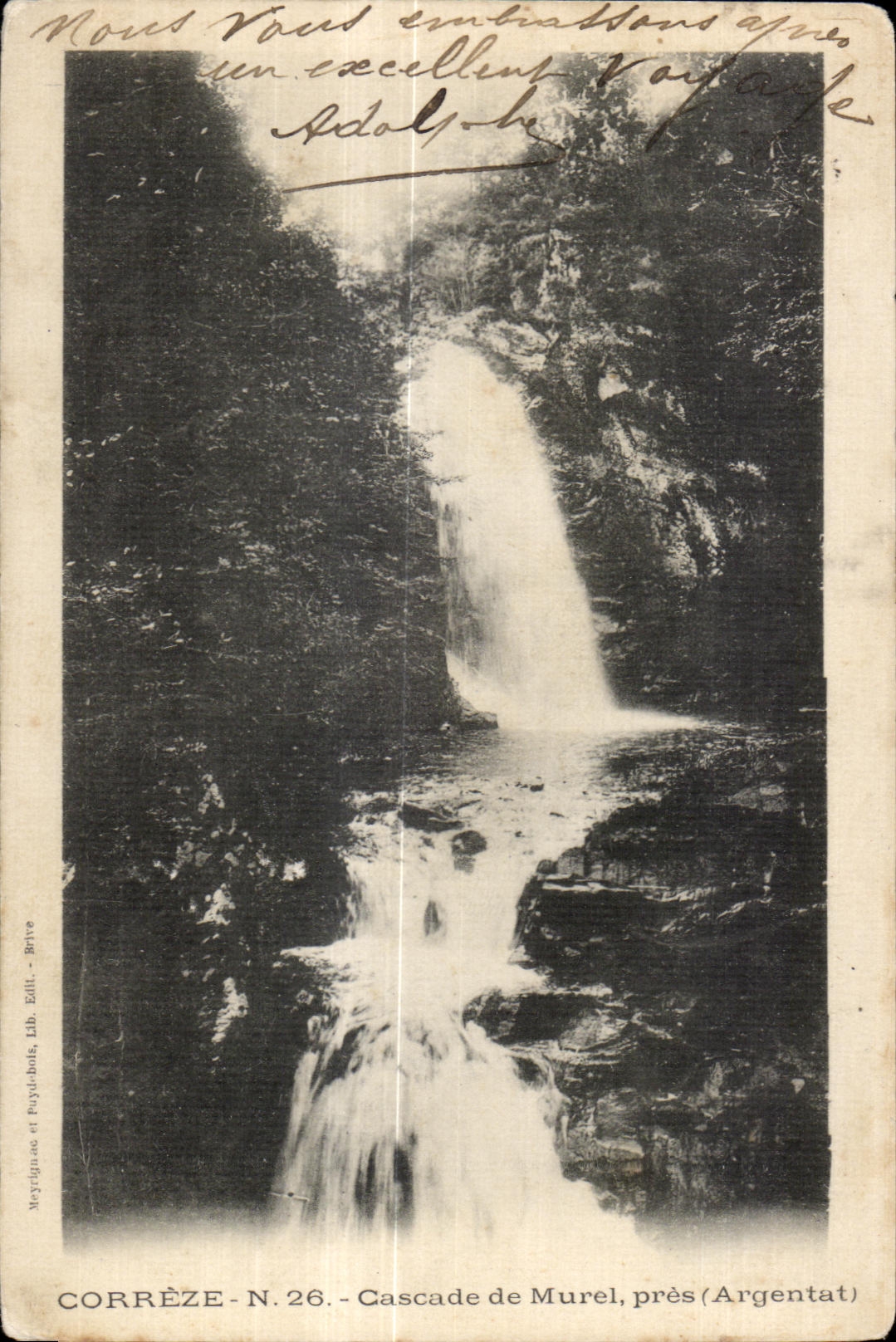 CPA Correze Cascade de Murel pres (Argentat)