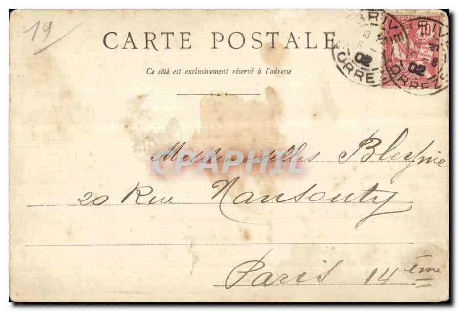 CPA Correze Cascade de Murel pres (Argentat) — Back