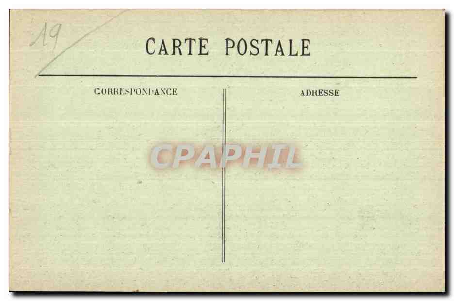 CPA Correze Aubazine Eglise Couvent et les Ruines — Rückseite