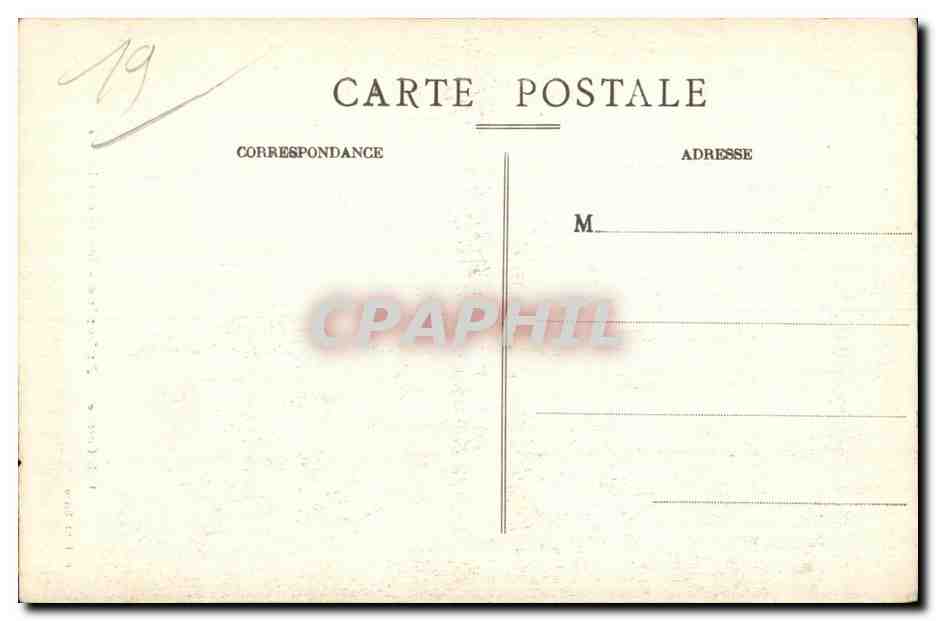 CPA Correze Aubazine Interieur de l Eglise — Rückseite