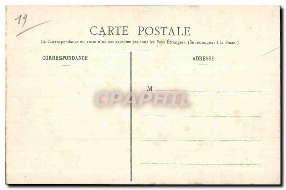 CPA Correze Aubazine Interieur de I Eglise Vieille Armoire du XII e siecle et Escalier conduisant au Convent — Rückseite