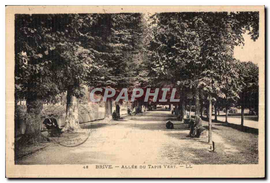 Brive - Allee du Tapis Vert - CPA 