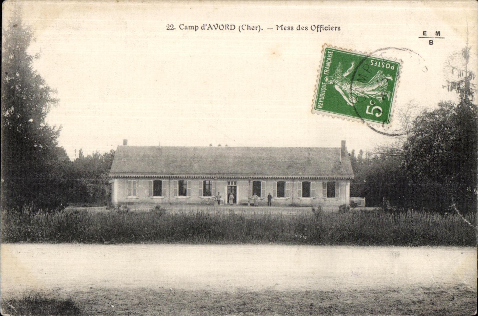 Camp d'Avord (Cher) — Mess des Officiers — Éditeur non identifié, n° 22
