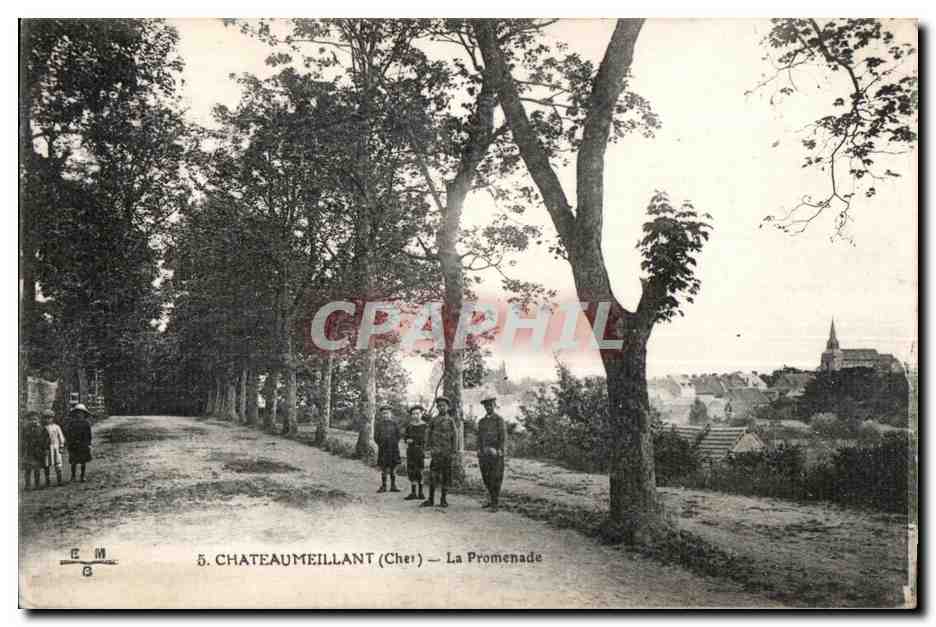 Chateaumeillant - La Promenade Enfants - CPA 