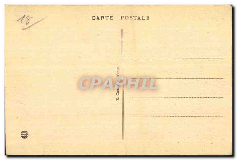 Neuwy-sur-Barangeon — Château de St-Hubert — La Retraite — La Mare au Ceri — Éditeur E. Cousselet, n°55 — Verso