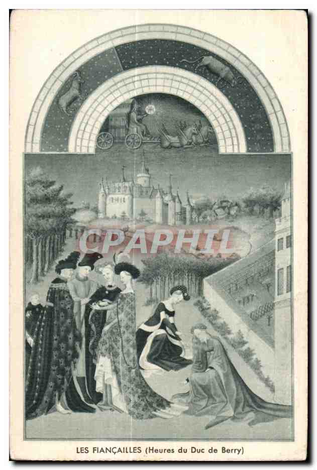 Les Fiançailles (Heures du Duc de Berry) — Photo Drager — Imp. Drager