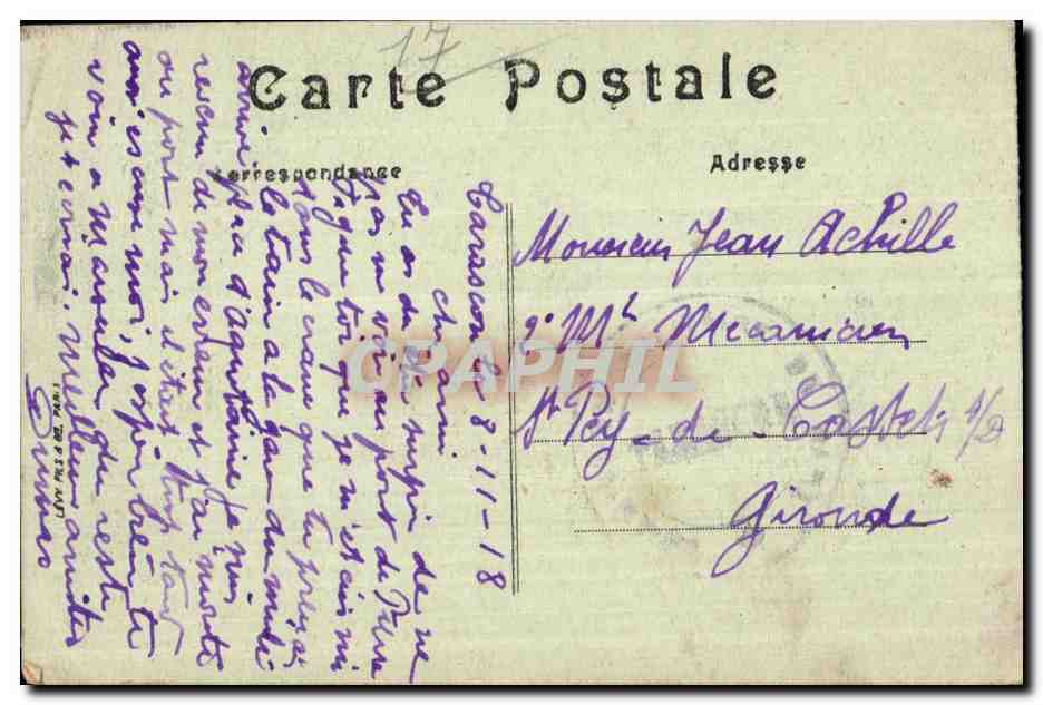 Rochefort sur Mer - Vue sur l Arsenal - CPA  — Rückseite