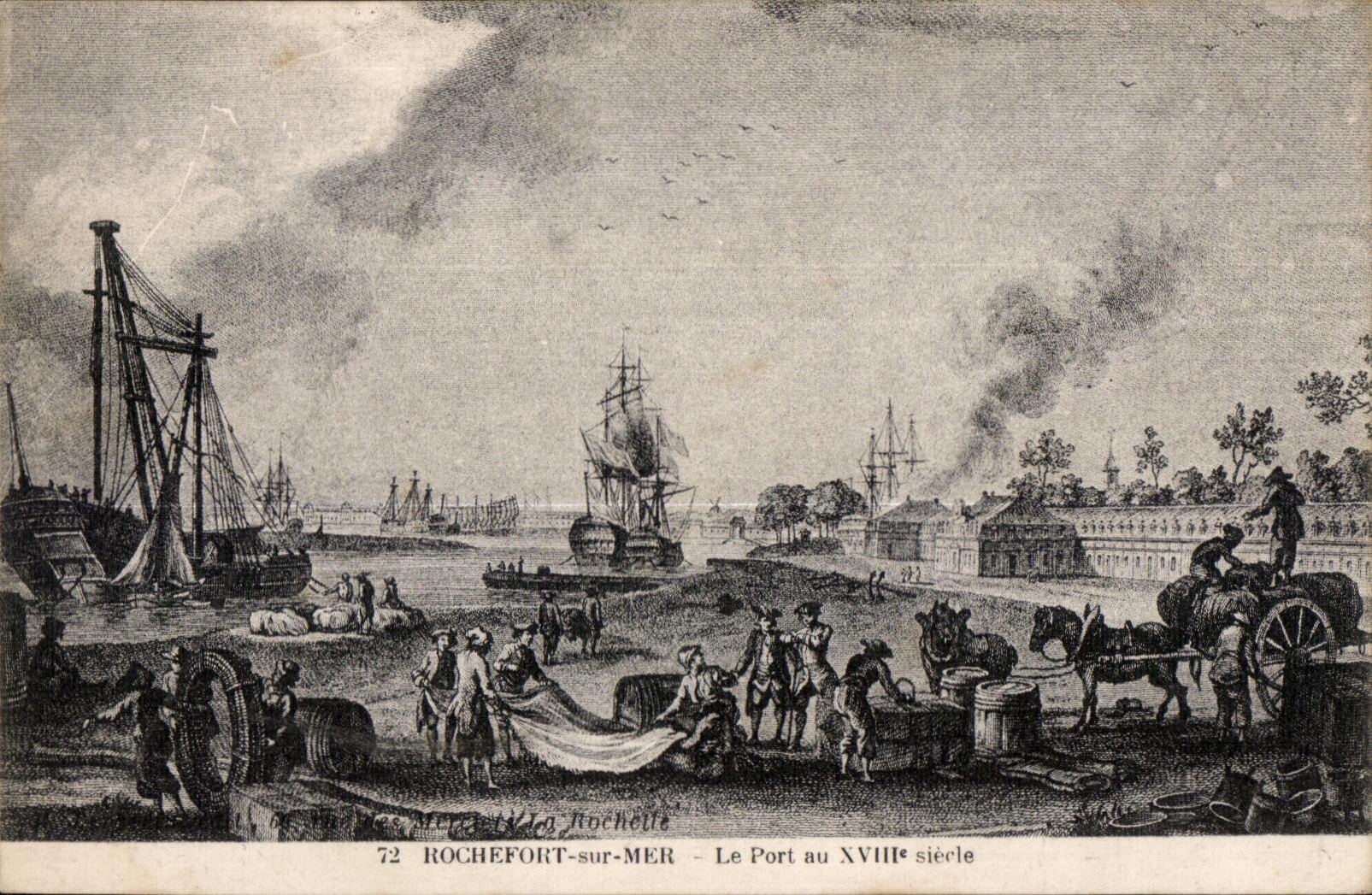 Rochefort sur Mer - La Port au XVIII siecle - CPA 