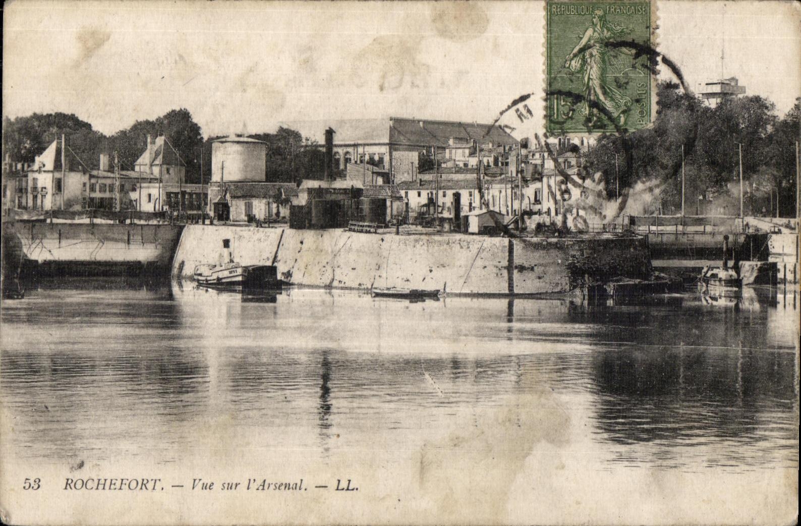 Rochefort sur Mer - Vue sur l Arsenal - CPA 
