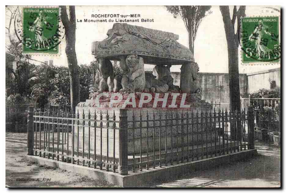 Rochefort - Le Monument du Lieutenant Belot - CPA 