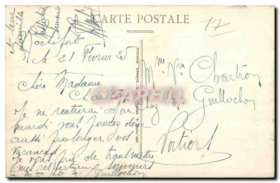 Rochefort sur Mer - L Eglise Saint Louis - CPA  — Rückseite
