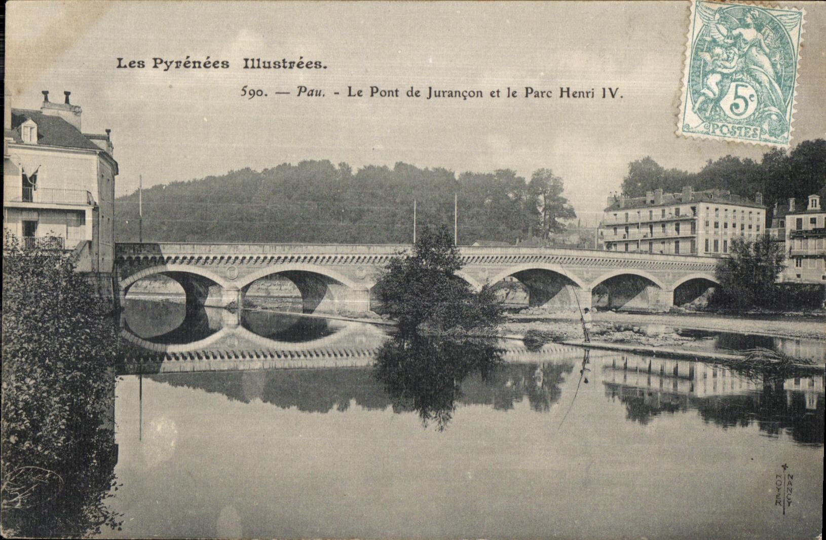 Pau — Le Pont de Jurançon et le Parc Henri IV — Les Pyrénées Illustrées, n° 590