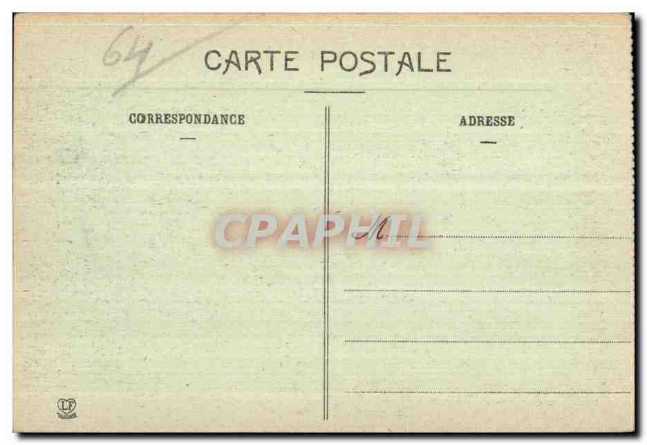 Pau - Place Royale - Statue Henri IV - CPA  — Verso