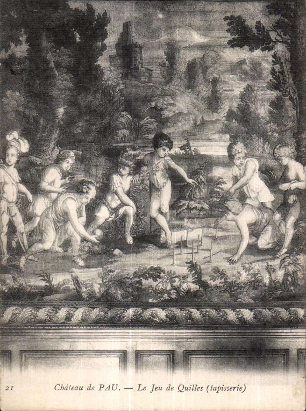 Pau - Le Chateau - Le Jeu de Quilles - CPA 