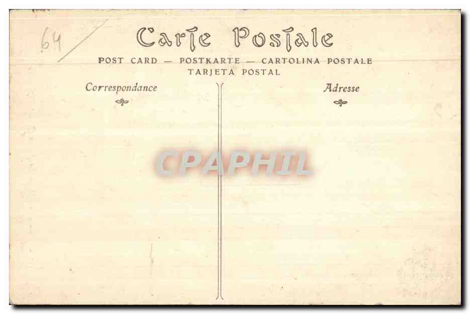 Pau - Le Chateau - Le Jeu de Quilles - CPA  — Verso