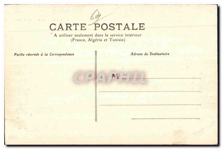 Pau - Le Château, vue prise du Parc de Billière — éditeur non identifié, n° de série 10 — Verso
