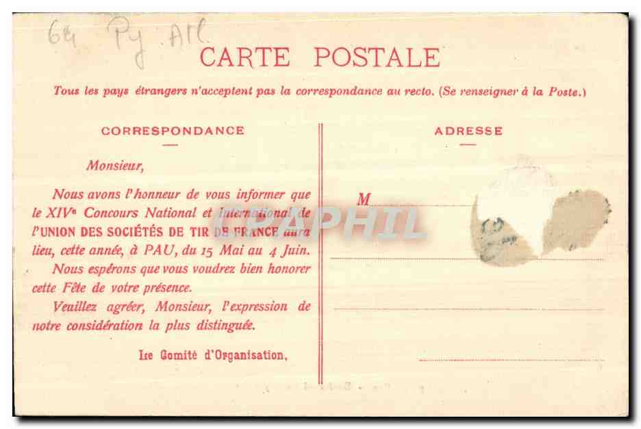 Pau — Boulevard des Pyrénées — Les Pyrénées Illustrées, n°7 — Achterkant