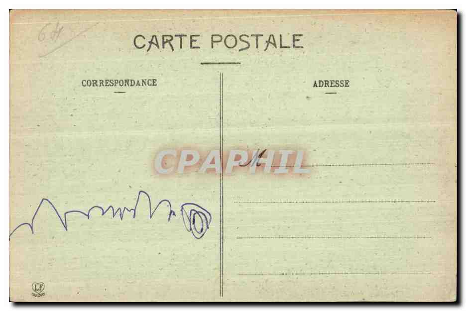 CPA Pau Palais D Hiver Entree Principale — Verso