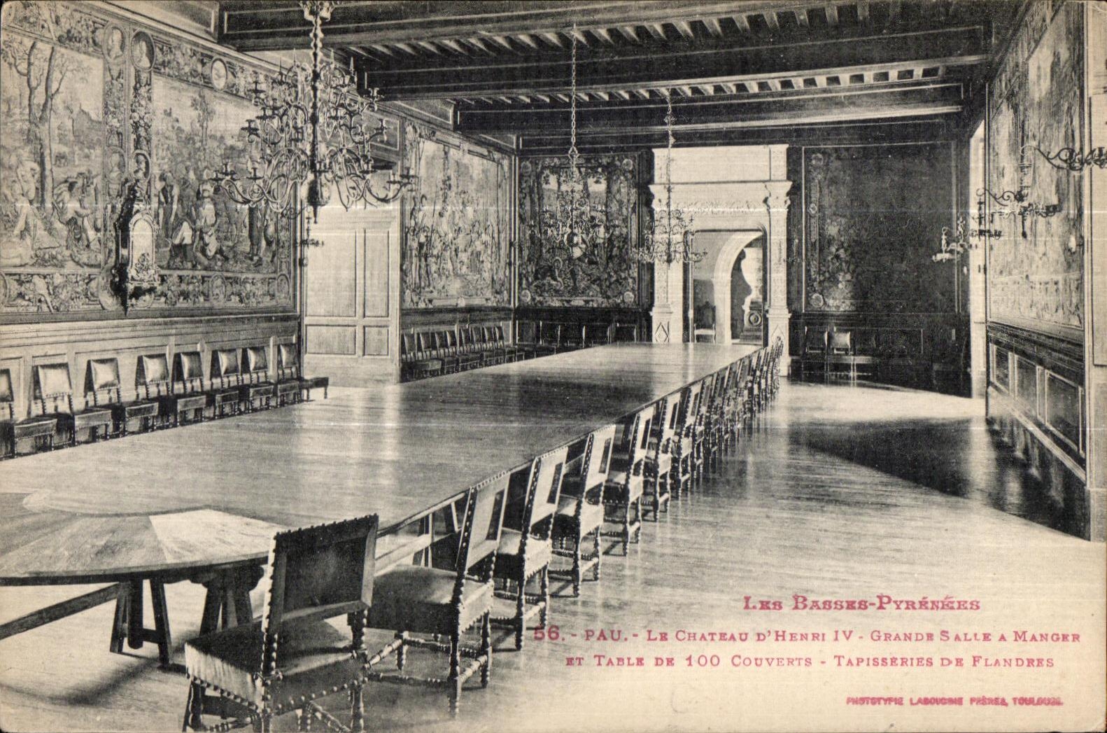 CPA Pau La Chateau La grande salle a manger