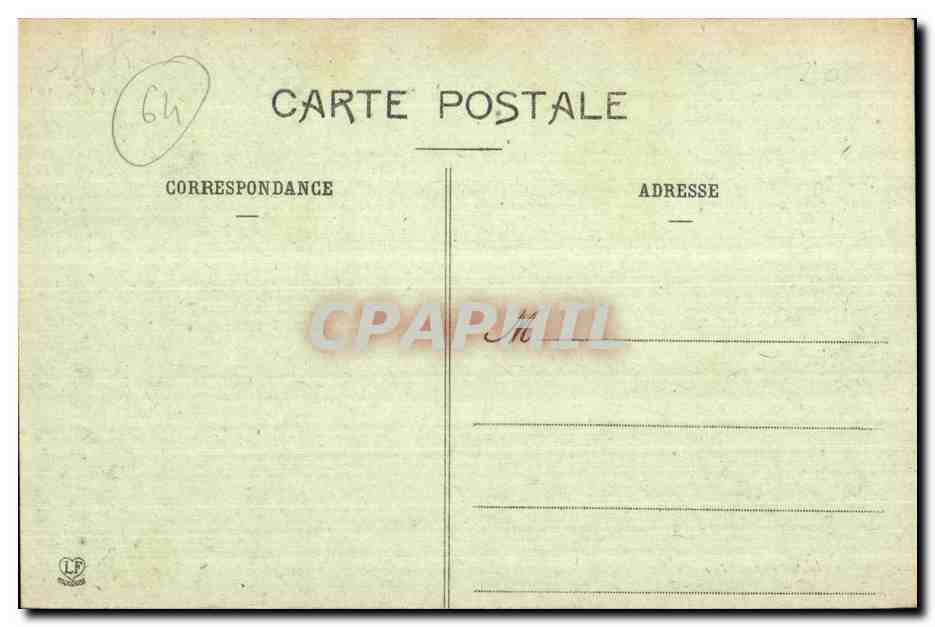 Pau - La Descente de la Gare et le Boulevard des Pyrénées — Phototype Larguichi, Éditeur Toulouse, n°77 — Verso