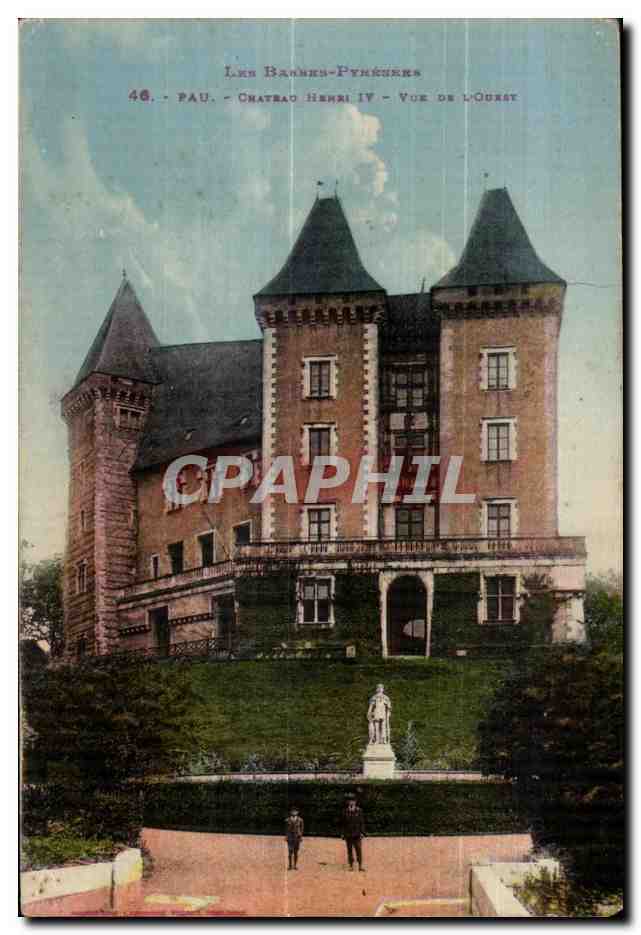 CPA Pau Les Banners Pyrenees Pau Chateau Henri IV Vue des L Ouray