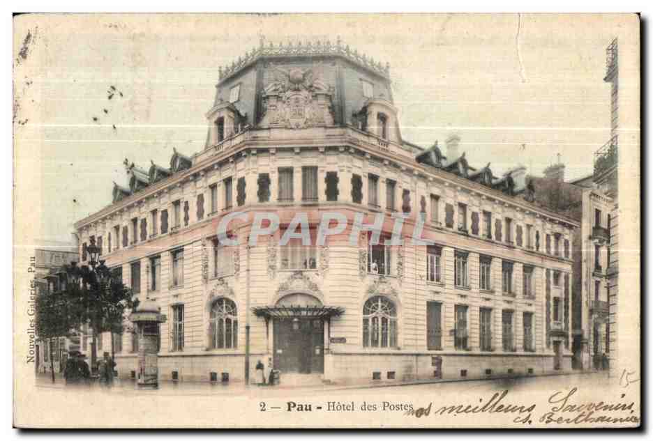 CPA Pau Hotel des Postes