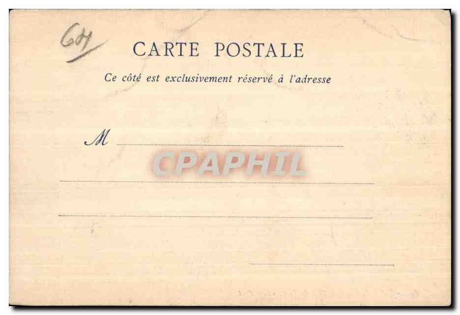 CPA Pau Entree du Chateau Cote da Parc  — Verso