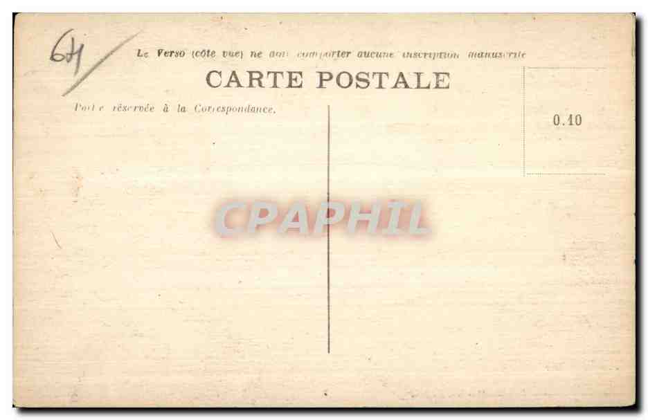 CPA Cote Basque Hendaye Plage (B P) L lle des Faisans (Behobie) — Rückseite