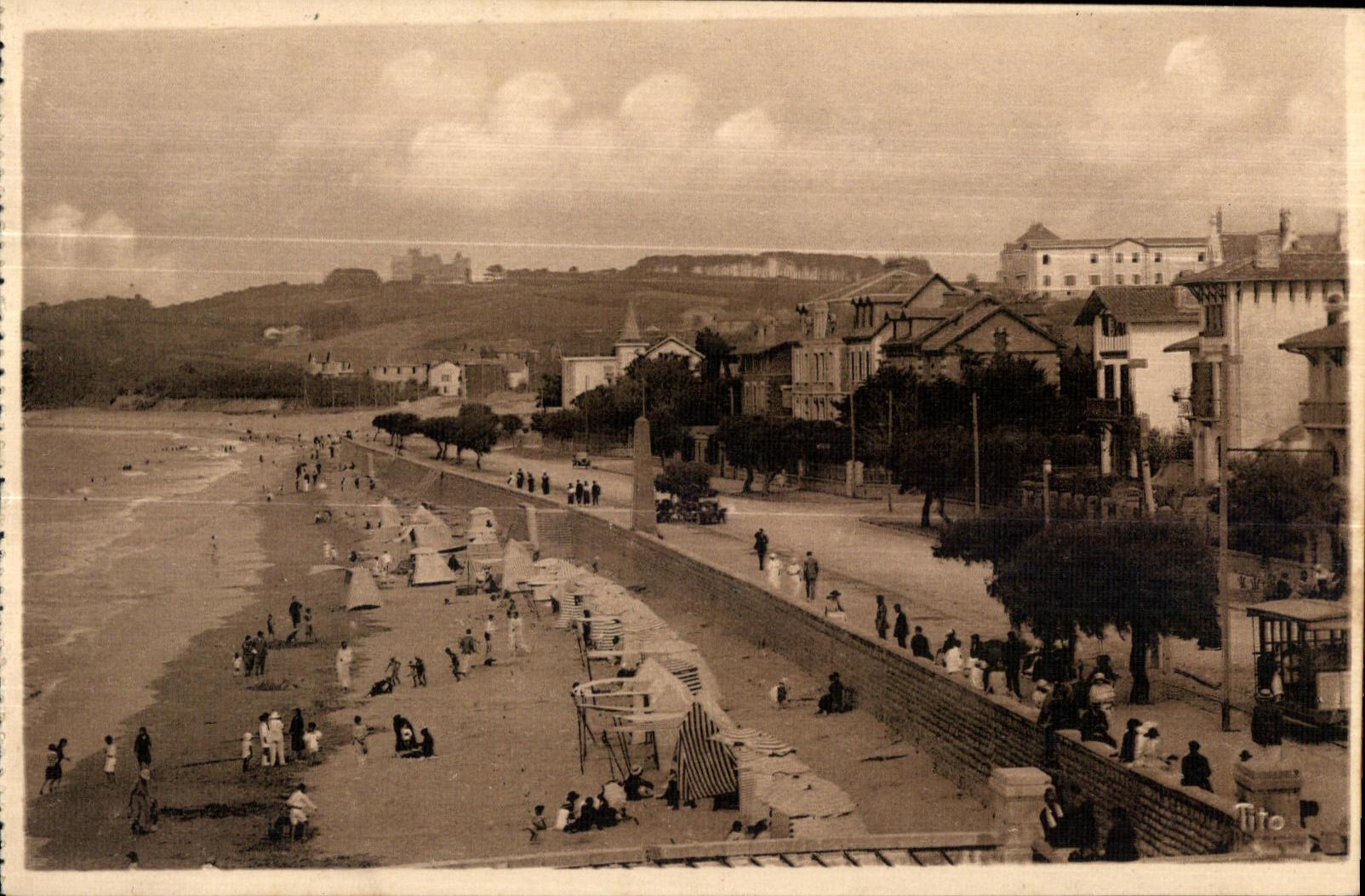 Hendaye - Le Boulevard de la Plage (côté Nord) — Les Beaux Paysages de France, éditeur Bordeaux