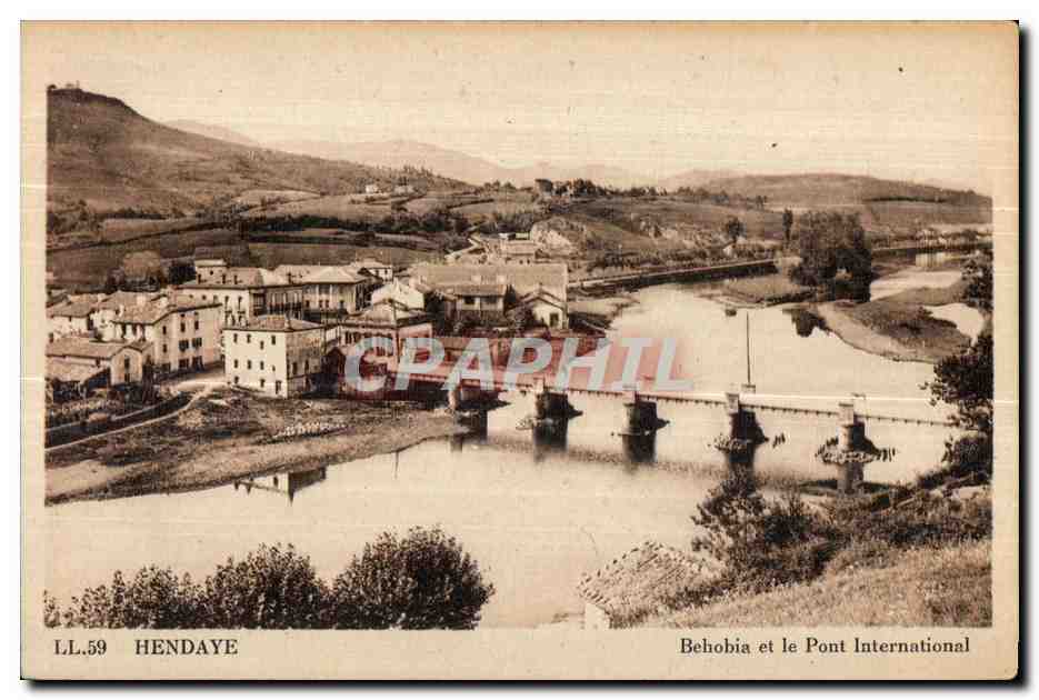Behobia et le Pont International — Hendaye — Cie des Arts Photomécaniques, Paris