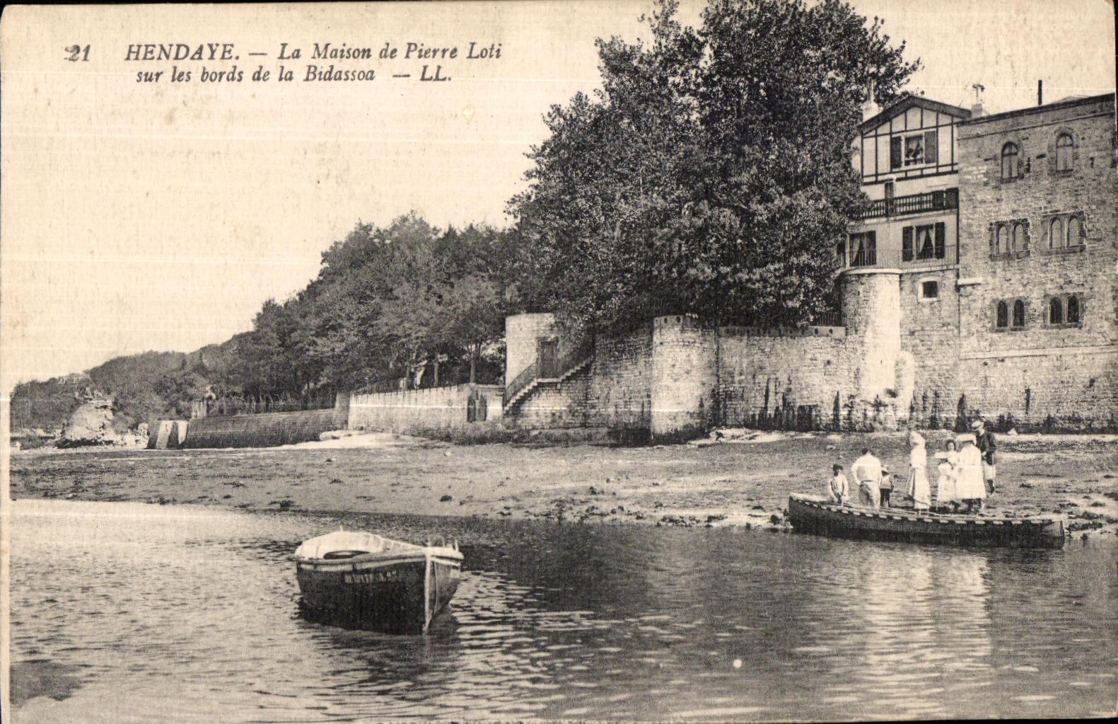 Hendaye — Das Haus von Pierre Loli an den Ufern der Bidassoa — LL. — N°21
