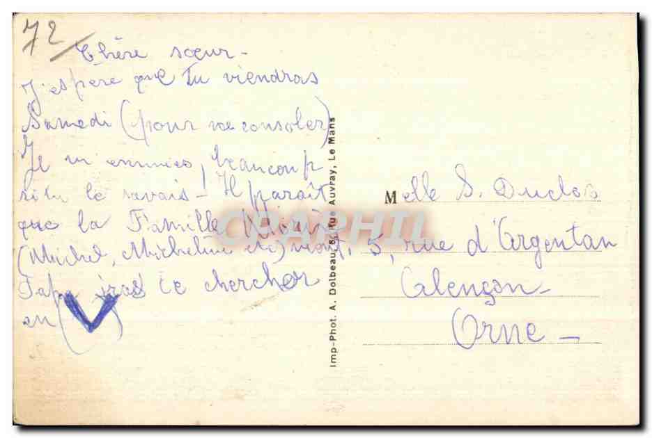 CPA Camp D Auvours Salle de Reunion des Caporaux et Soldats Militaria  — Rückseite