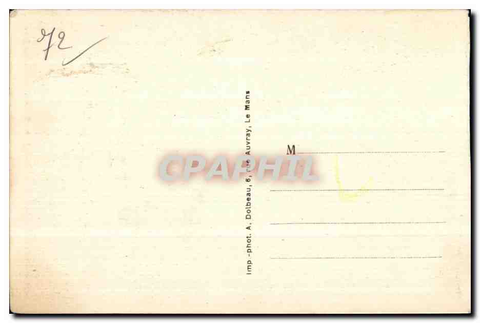 Le Camp d'Auvours — Le Nouveau Casernement — A. Dolbeau, Le Mans — Verso