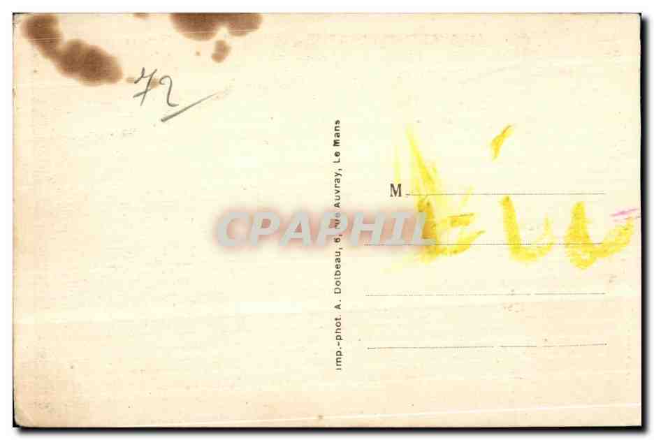 Camp d'Auvours — L'Entrée du Camp — A. Dolbeau, Le Mans — Verso
