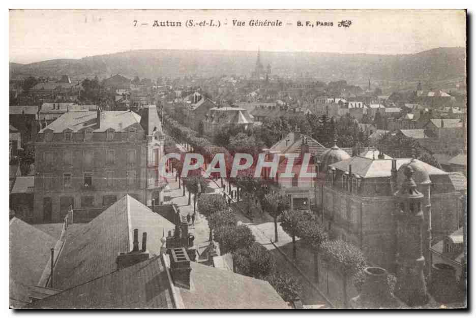 Autun (S.-et-L.) — Vue Générale — B. F., Paris