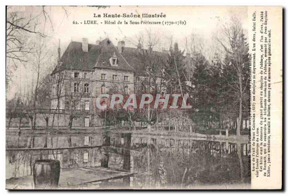 CPA La Haute Saone illustree Lure Hotel de la Sous Prefecture