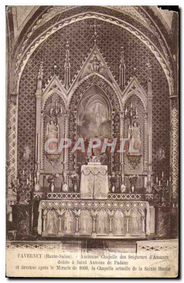 CPA Faverney (Haute Saone) Ancienne Chapelle des Seigneurs d amance dediee a Saint Antoine de Padoue