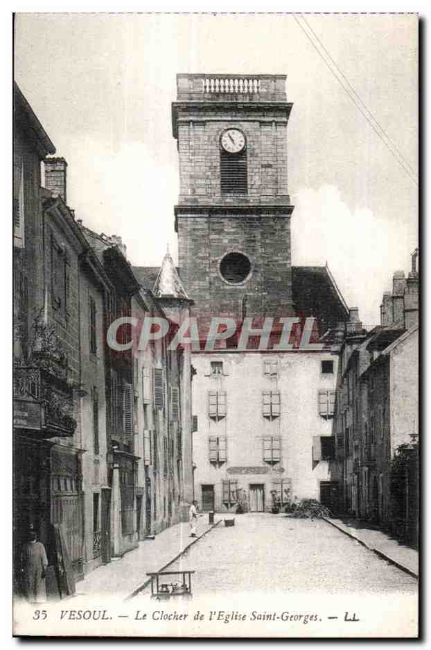 CPA Vesoul Le Clocher de I Eglise Saint Georges