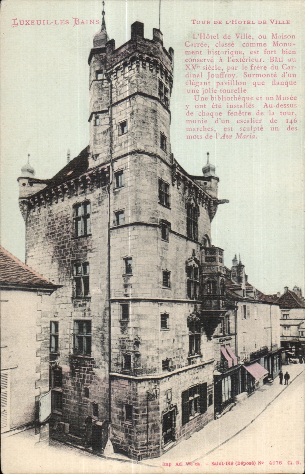 Luxeuil les Bains - Tour de l Hotel de Ville - CPA 