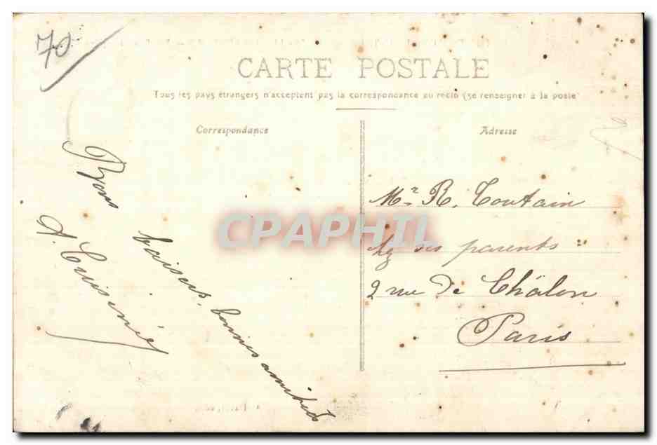 Luxeuil les Bains - Vue Generale prise de la Tour - CPA  — Rückseite