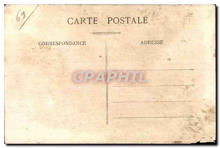 Vaulx-en-Velin (Rhône) — Place de la Croix — éditeur anonyme, n° 3789 — Verso