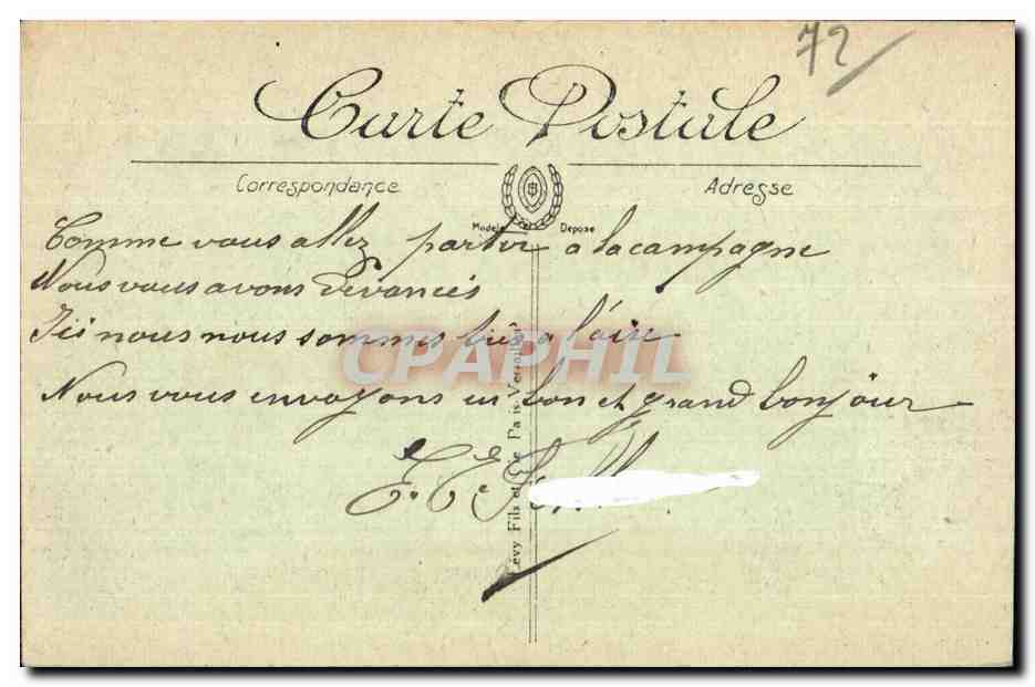 Saint Leonard des Bois - Vue Generale - CPA  — Rückseite