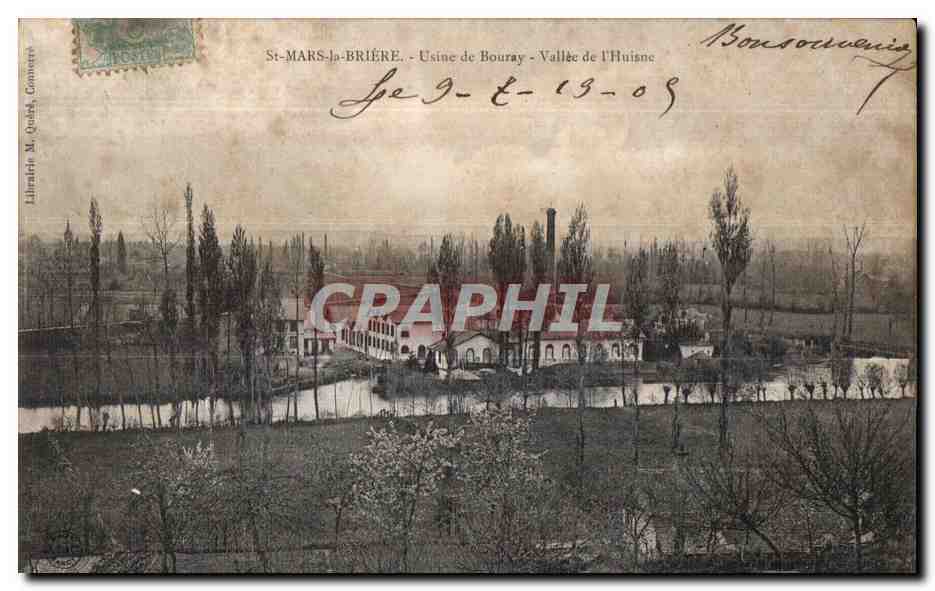St-MARS-la-BRIÈRE — Usine de Bourray - Vallée de l'Huisne — Librairie M. Quéré, Commercy