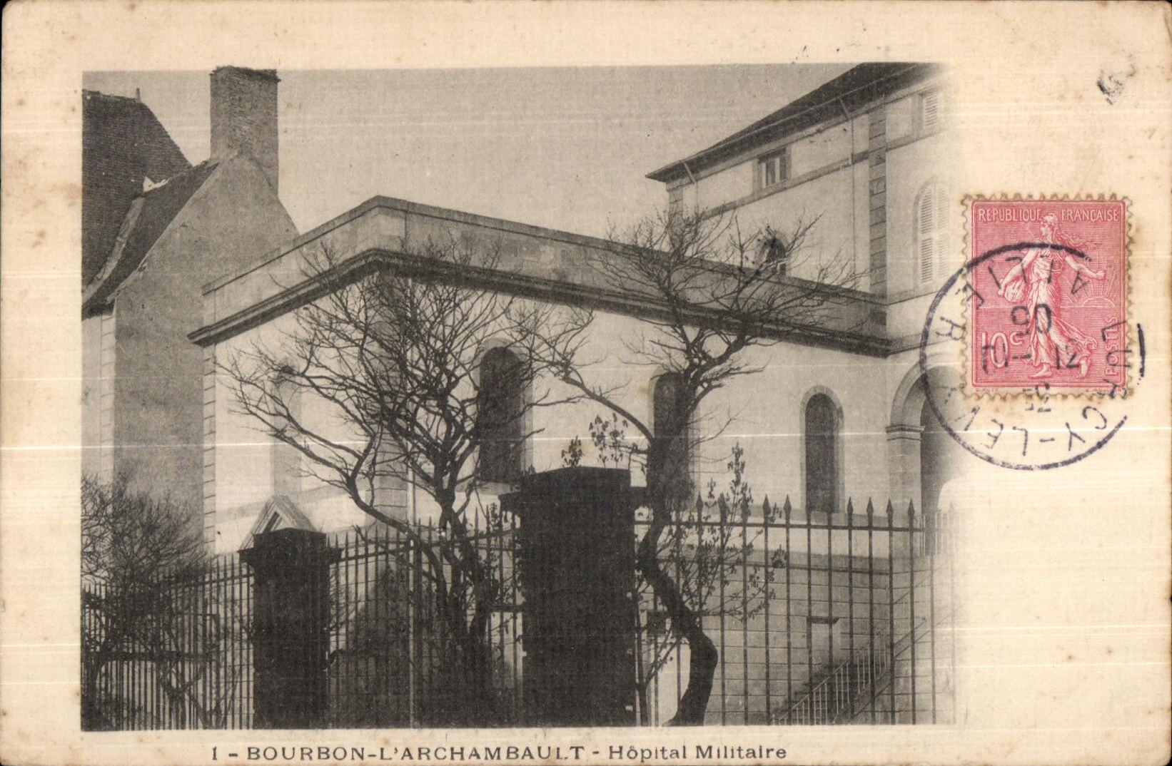 Bourbon l Archambault - Hopital Militaire- CPA 